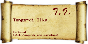 Tengerdi Ilka névjegykártya